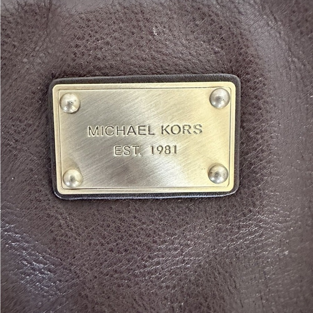 Michael Kors Brown and Gold Wristlet with Tassel - Picture 5 of 9